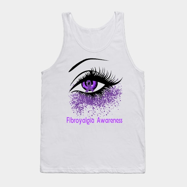 Fibromyalgia Awareness T-Shirt Perfect Eyes For Women Tank Top by danielsho90